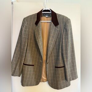Vintage Sag Harbor wool blend blazer size 12